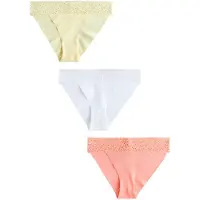 Next Slip pasteelgeel / zalm roze / wit