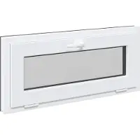 vidaXL Kelderraam RISOR 90 x 40 cm PVC en Glas Antracietkleurig