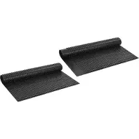 vidaXL Geprofileerde Drainageplaat 2 st Zwart 1 x 20 m HDPE