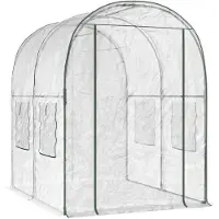 vidaXL Kas met frame, 160 x 200 x 192,5 cm, PVC, transparant