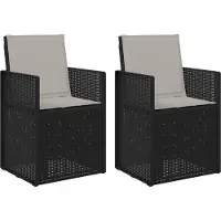 vidaXL Tuinstoelen 2 pcs Anthraciet en Lichtgrijs PP