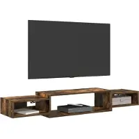 vidaXL Wand gemonteerd TV Kast Muurmontage Gerookt eiken