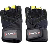 HMS RST01 - Sporthandschoenen - Zwart/Geel - Maat M