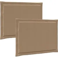 vidaXL Zitkussens 2 st Polyester Taupe 47 x 36 x 2 cm