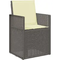 vidaXL Tuinstoelen 2 st Lichtgrijs en Crème PP