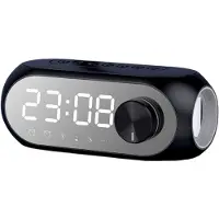 LONGZIMING -Digitale Wekker LED - Elektronische Klok - Tafelwekker - Stil Ontwerp - Geheugenfunctie - Kunststof - Energiezuinig·Compact & Praktisch - 1 Stuk