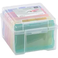Vaessen creative Opbergbox – 21 x 18,5 x 14 cm – Incl. 6 Cassettes