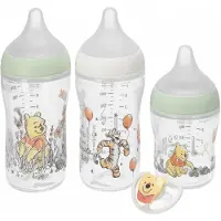 Nuk Perfect Match Disney Winnie the Pooh anti-koliek starterset incl. fopspeen Space 0-6 maanden in beige en mint