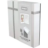 Dooky 2D Baby Hand- en Voetafdruk Lijst met Memory Box – Foto en Klei Afdrukken – Huidvriendelijk & Eenvoudig te Maken – Kraam- of Cadeau Geschenk