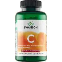 Swanson Health - Vitamine C met Bioflavonoïden en Gebufferd - 100 Capsules