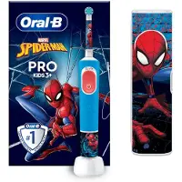 Oral-B Vitality Pro D103 Kids Spiderman Elektrische Tandenborstel - Reisetui - 2 Standen - Stickers