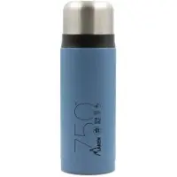 Laken thermosfles roestvrijstaal thermo bottle 0,50 L - Blue met drinkmok, dubbelwandige rvs drinkfles