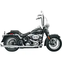 Bassani Xhaust True Dual Harley Davidson Fls 1690 12-17/fls 1690 Abs 12-17 Niet Gehomologeerd Volledig Uitlaatsysteem