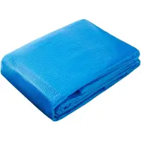TecTake Zwembad Afdekzeil - Rechthoekig 400 x 600 cm - Noppenfolie - Zwembadafdekking - Zonnefolie - Warmtefolie - Zwembadverwarming - Zelfdrijvend - Op maat te snijden - Blauw