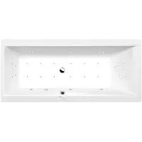 Polysan Cleo Whirlpoolbad, 180x80x48cm, Highline Hydro-Air, chroom