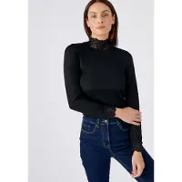 Damart - Fijn gebreid T-shirt met lange mouwen Thermolactyl - Dames - Zwart - 54-56 (XXL)