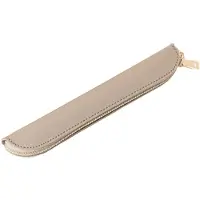 Markenlos Pennenetui, eenvoudig mini-pennenetui (khaki, polyurethaan (PU))