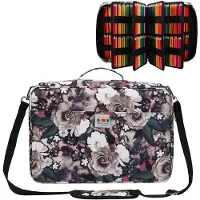 Markenlos Grote etui voor 480 kleurpotloden, waterdicht, pennenetui, opbergtas voor tekenpotloden, kunstbenodigdheden, penselen, fineliners, stiften, cadeau voor kunststudenten
