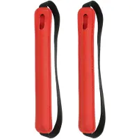 Markenlos Set van 2 uitschuifbare, elastische pennenhouders voor tablets, inclusief beschermhoes, rood