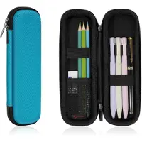 Markenlos Robuust, schokbestendig etui van EVA-materiaal voor kantoor en school (turquoise, klein)