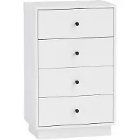 HOMCOM ladekast - spaanplaat - 47L x 29B x 75H cm - wit