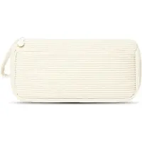 Markenlos Pennenetui van corduroy, geschikt voor meisjes en tieners, ideaal voor school of kantoor (beige)