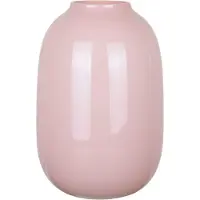 Mega Collections Bloemenvaas Oval Beauty - roze - glas - D19 x H30 cm