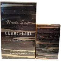 Uncle Sam Camouflage Eau de Toilette Set – Heren Parfum 100 ml + 15 ml – Cadeauset voor Mannen