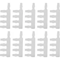 Gistuch 10 stuks kunststof, transparante luchtpomp voor aquarium, met vijfweg-slangconnector, accessoire voor vis tanks