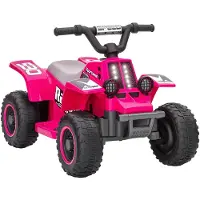AIYAPLAY Elektrische kinderauto Kunststof, Metaal 70,5L x 42,5B x 46,5H cm Roze
