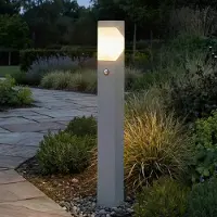 LUCANDE Buitenverlichting , Kiran, dimbare, Grijs, Terras, Aluminium, Modern