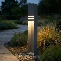 LUCANDE Buitenverlichting , Oxido, Zwart, Terras, Roestvrij staal, Modern