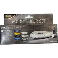 Revell Hobbyverf Vliegtuigen - 36203 Model Color - Moderne Civiele Vliegtuig Kleuren - Acryl Set 8x17ml Verf set - 8 x 17 ml