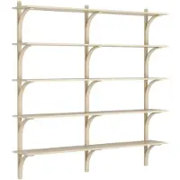 Swedese Levi plankrek 5 planken Natuurlak, esdoorn-aluminium, 180 cm