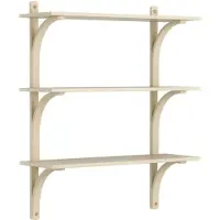 Swedese Levi plankrek 3 planken Naturgelakt essen-messing, 90 cm