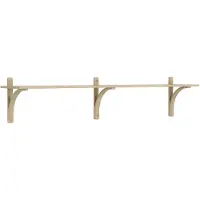 Swedese Levi plankrek 1 plank Natural lakken eik-messing, 180 cm