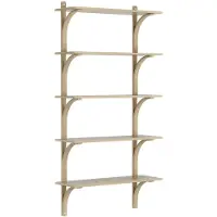 Swedese Levi plankrek 5 planken Natuurlak eik-aluminium, 90 cm