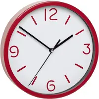 TFA-Dostmann TFA - Analoge Wanduhr 60.3033 - rot schwarz