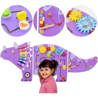 Viga Dinosaurus Activiteiten Wandpanel - Houten