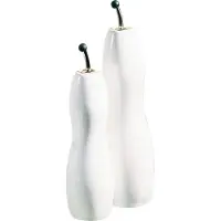 Asa selection Olie-/azijnfles Grande Waved White 1,1 L