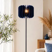 LumenXL Staande lamp van PET-vilt marineblauw - Lenthe