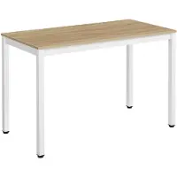 Leobert TESSA tafel 120cm x 60cm - eiken / witte poten