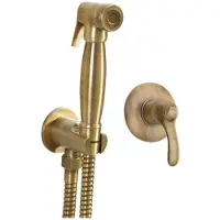 Sapho Inbouwbidetdouche met Stop handdouche, Retro, brons
