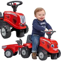 Falk Traptractor met aanhangwagen