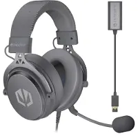 Endorfy VIRO Plus USB, kleur: antracietgrijs (donkergrijs), met USB-A aansluiting, 3,5 mm audioaansluiting en een 7.1-USB geluidskaart