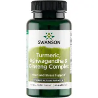 Swanson Health - Kurkuma, Ashwagandha & Ginseng Complex, 60 capsules