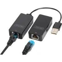 Digitus USB 2.0, Computer, Muis, Netwerk, Laptop, Toetsenbord/muis Adapter [1x USB 2.0 bus A, USB-A 2.0 stekker - 2x RJ