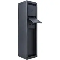 Lutec Buitenlampenpaal met 2 SCHUKO-aansluitingen | IP54, zwart, MAINS 9702201012