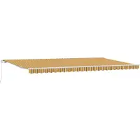 vidaXL Uitschuifbare luifel Meerkleurig 600 × 350 cm