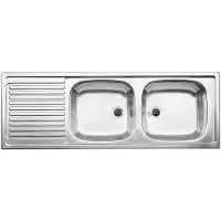 BLANCO Top EZS - Spoelbak, 124x44 cm, rvs 500374